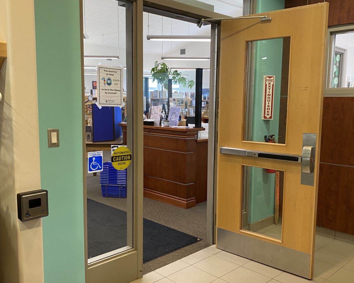 An interior door in the library is open, welcoming you into PEPL