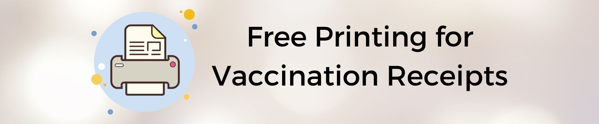 Vaccination Receipt Printing 