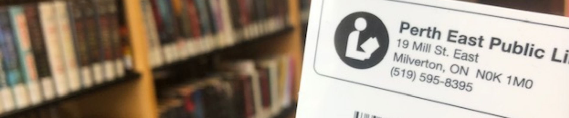 Library card banner image