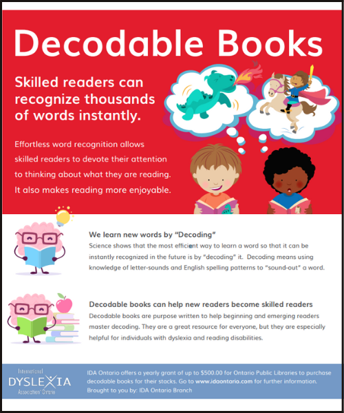 decodable books poster 